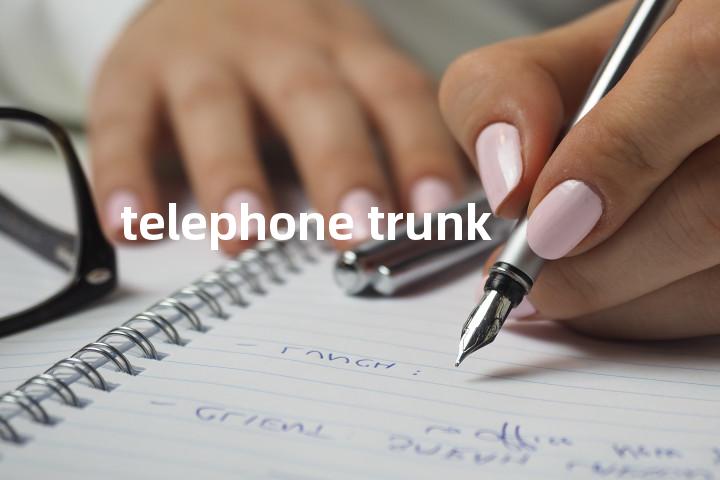telephone trunk单词图解，单词释义场景配图