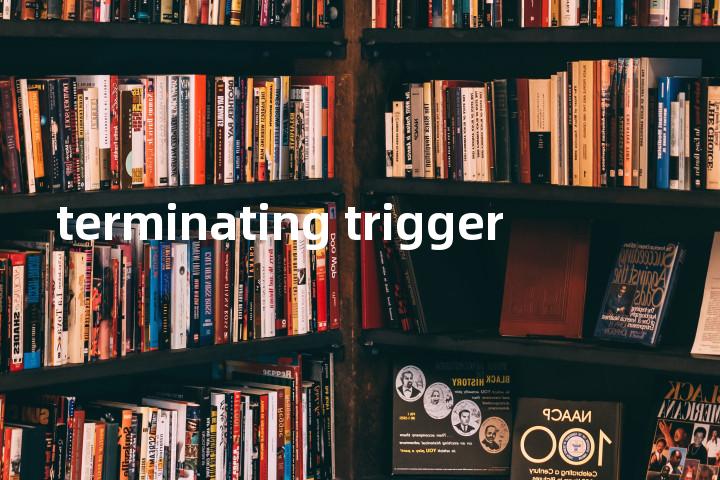 terminating trigger单词图解，单词释义场景配图