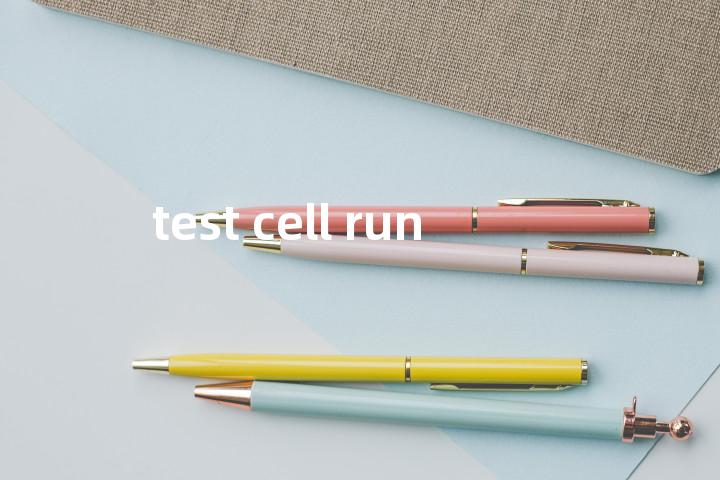 test cell run单词图解，单词释义场景配图