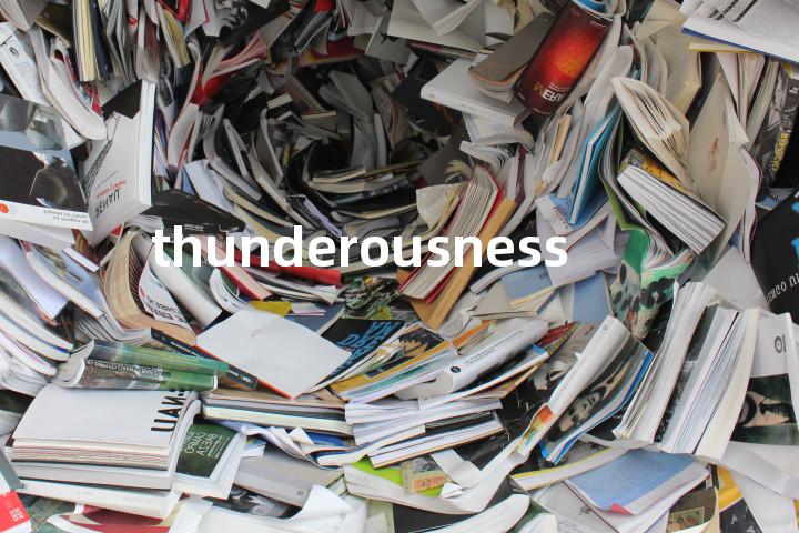 thunderousness单词图解，单词释义场景配图