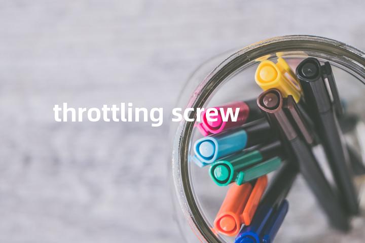 throttling screw单词图解，单词释义场景配图
