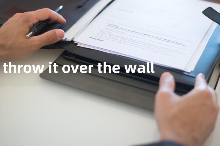 throw it over the wall单词图解，单词释义场景配图