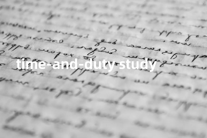 time-and-duty study单词图解，单词释义场景配图