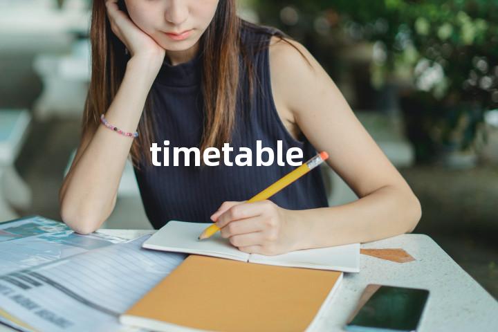 timetable