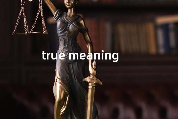 true meaning单词图解，单词释义场景配图