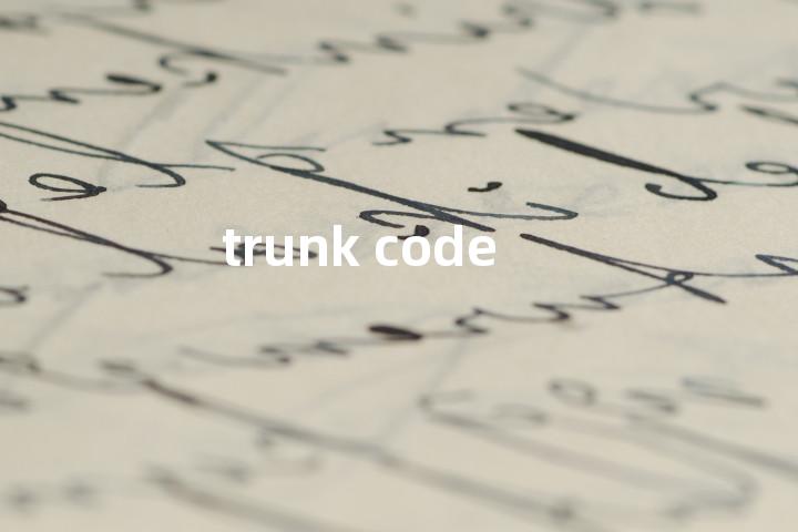 trunk code单词图解，单词释义场景配图