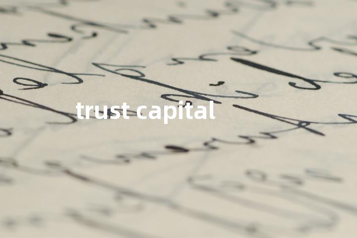 trust capital单词图解，单词释义场景配图