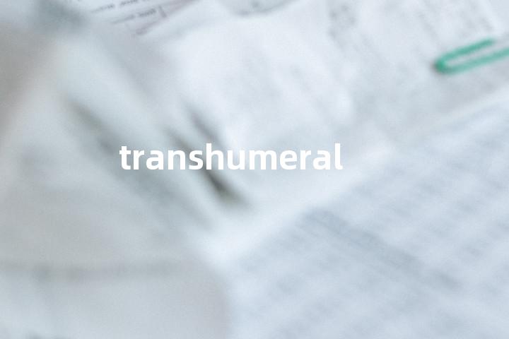 transhumeral单词图解，单词释义场景配图