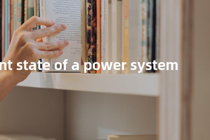 transient state of a power system单词图解，单词释义场景配图