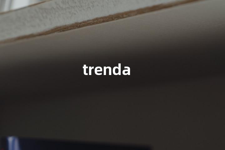 trenda单词图解，单词释义场景配图