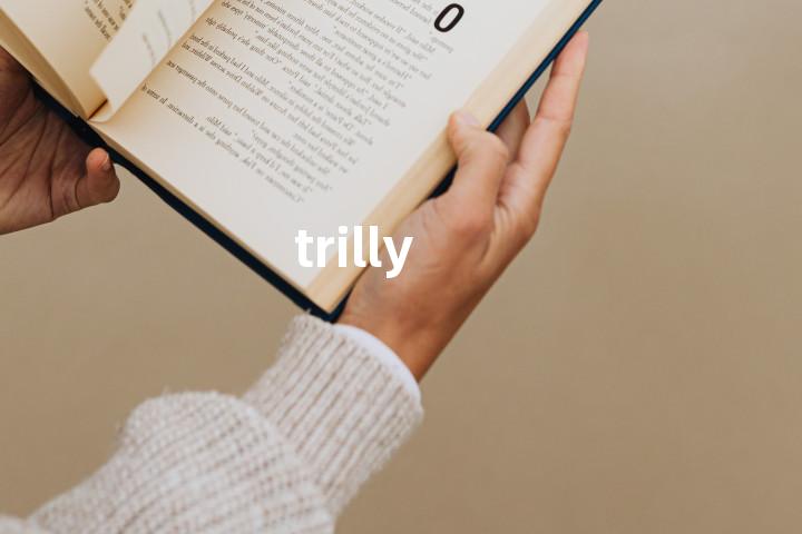 trilly单词图解，单词释义场景配图