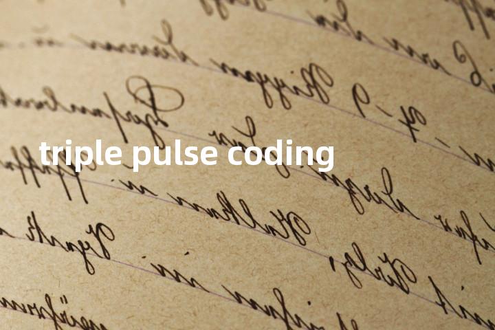 triple pulse coding单词图解，单词释义场景配图