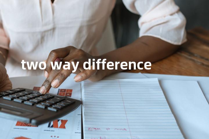 two way difference单词图解，单词释义场景配图
