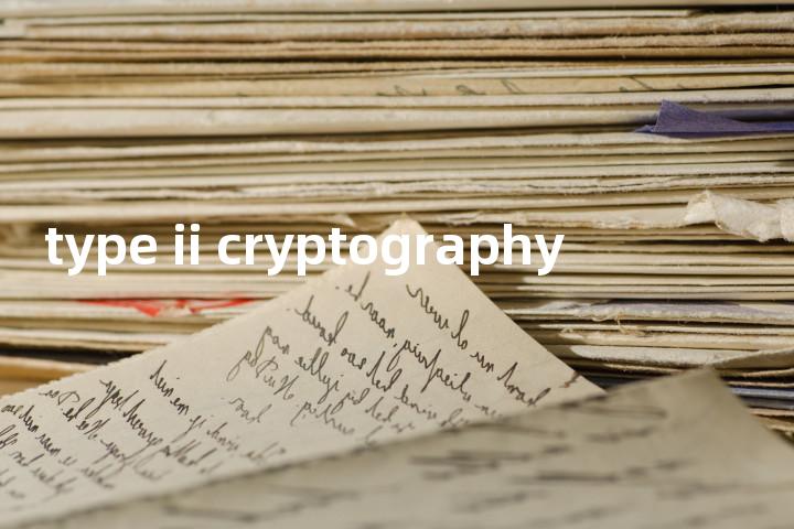 type ii cryptography单词图解，单词释义场景配图