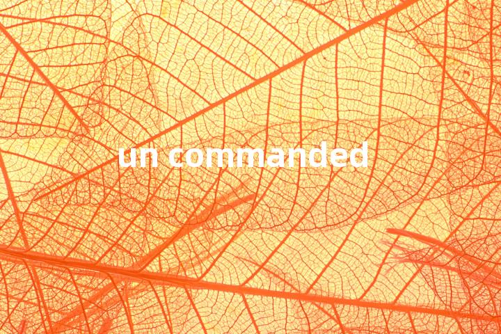 un commanded单词图解，单词释义场景配图