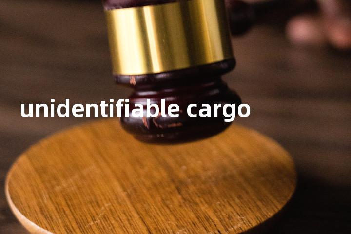 unidentifiable cargo单词图解，单词释义场景配图