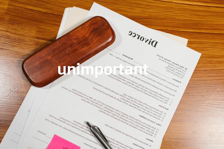 unimportant