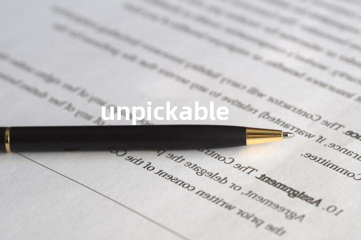 unpickable单词图解，单词释义场景配图