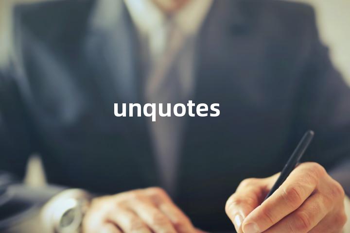 unquotes单词图解，单词释义场景配图