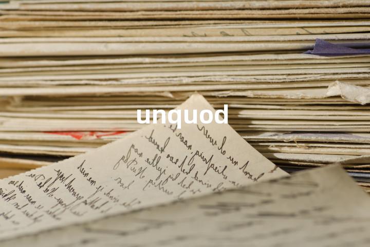 unquod单词图解，单词释义场景配图