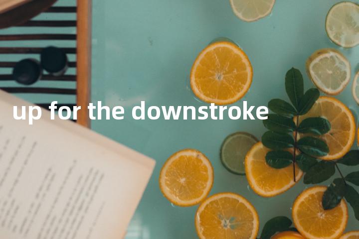 up for the downstroke单词图解，单词释义场景配图