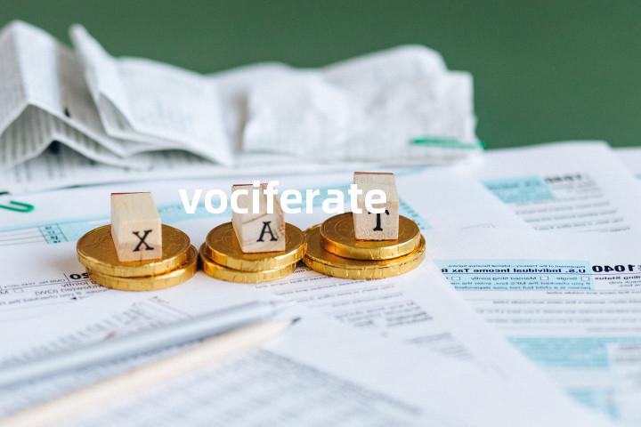 vociferate