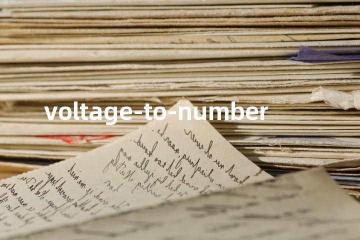 voltage-to-number单词图解，单词释义场景配图
