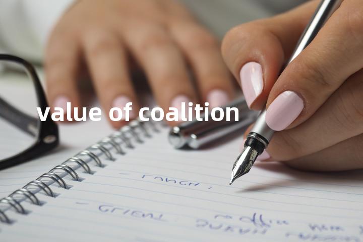 value of coalition单词图解，单词释义场景配图
