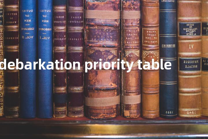 vehicle debarkation priority table单词图解，单词释义场景配图