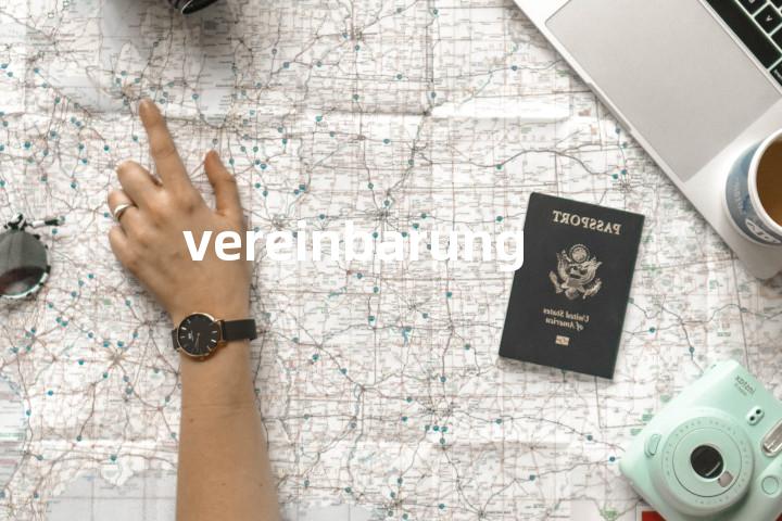 vereinbarung单词图解，单词释义场景配图