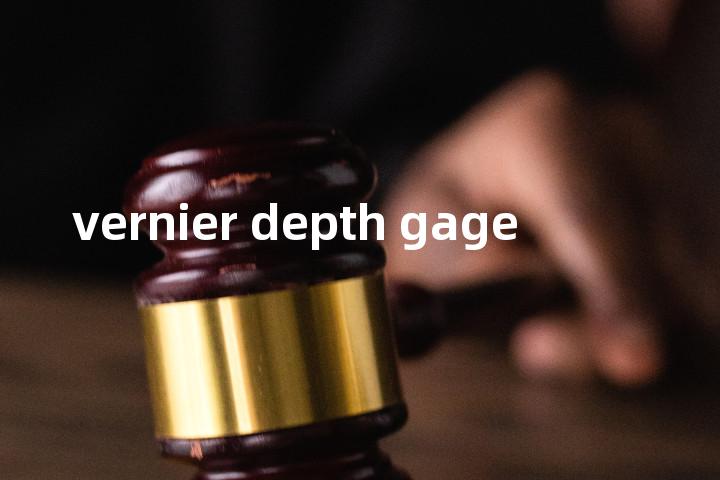 vernier depth gage单词图解，单词释义场景配图