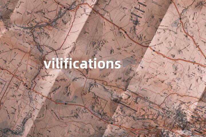 vilifications单词图解，单词释义场景配图