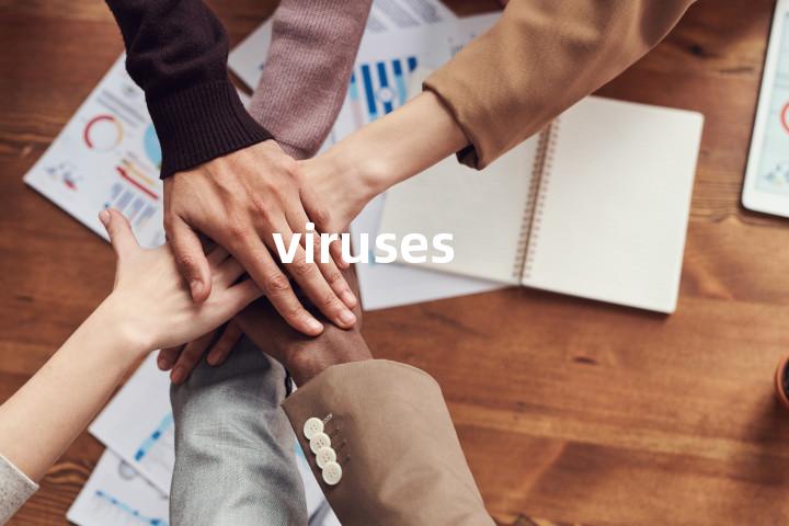 viruses单词图解，单词释义场景配图