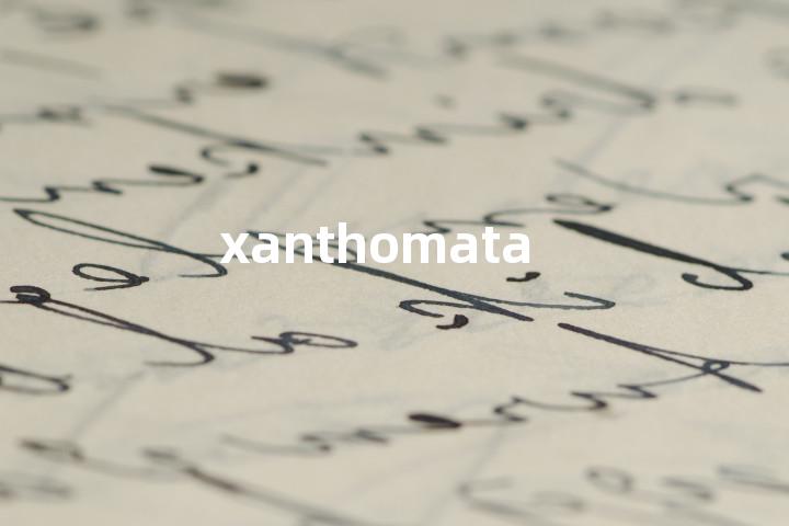 xanthomata单词图解，单词释义场景配图