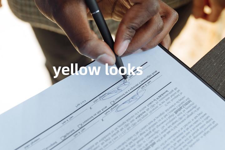 yellow looks单词图解，单词释义场景配图