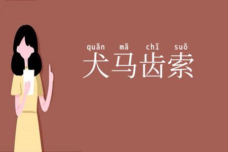 犬马齿索