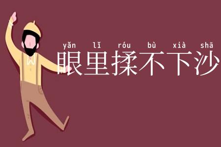眼里揉不下沙子