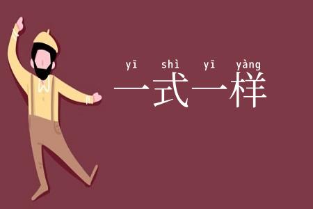 一式一样
