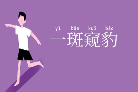 一斑窥豹