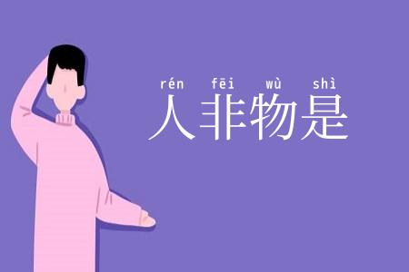 人非物是