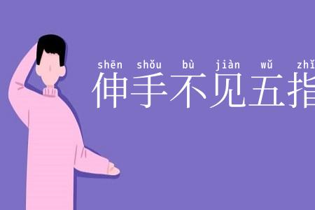 伸手不见五指
