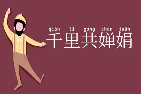 千里共婵娟