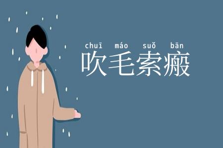 吹毛索瘢