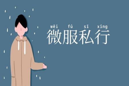 微服私行