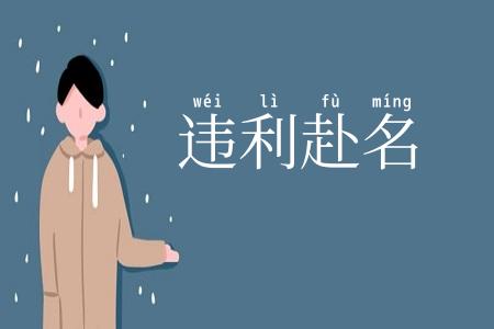 违利赴名
