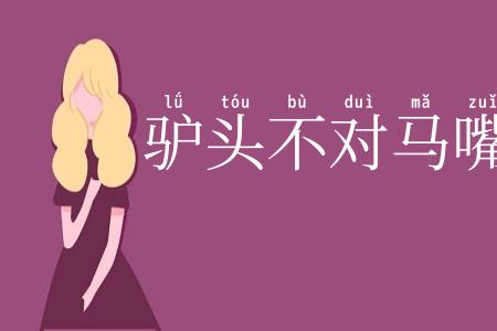 驴头不对马嘴