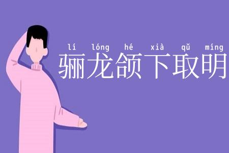 骊龙颌下取明珠